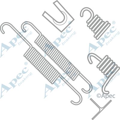 APEC BRAKING Tarvikesarja, jarrukengät KIT612